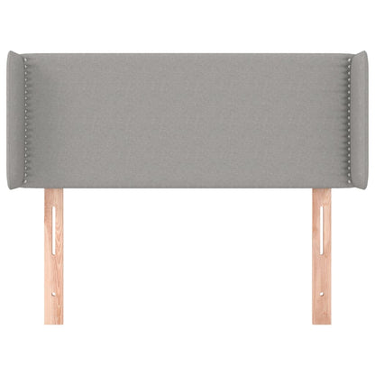 Čelo Postele Typu Ušák Světle Šedé 103X16X78/88 Cm Textil