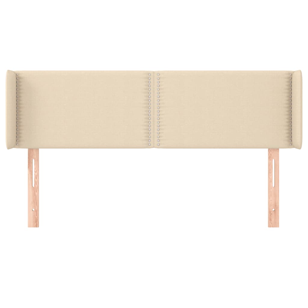 Čelo Postele Typu Ušák Krémové Textil Krémová