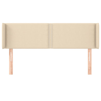 Čelo Postele Typu Ušák Krémové Textil Krémová