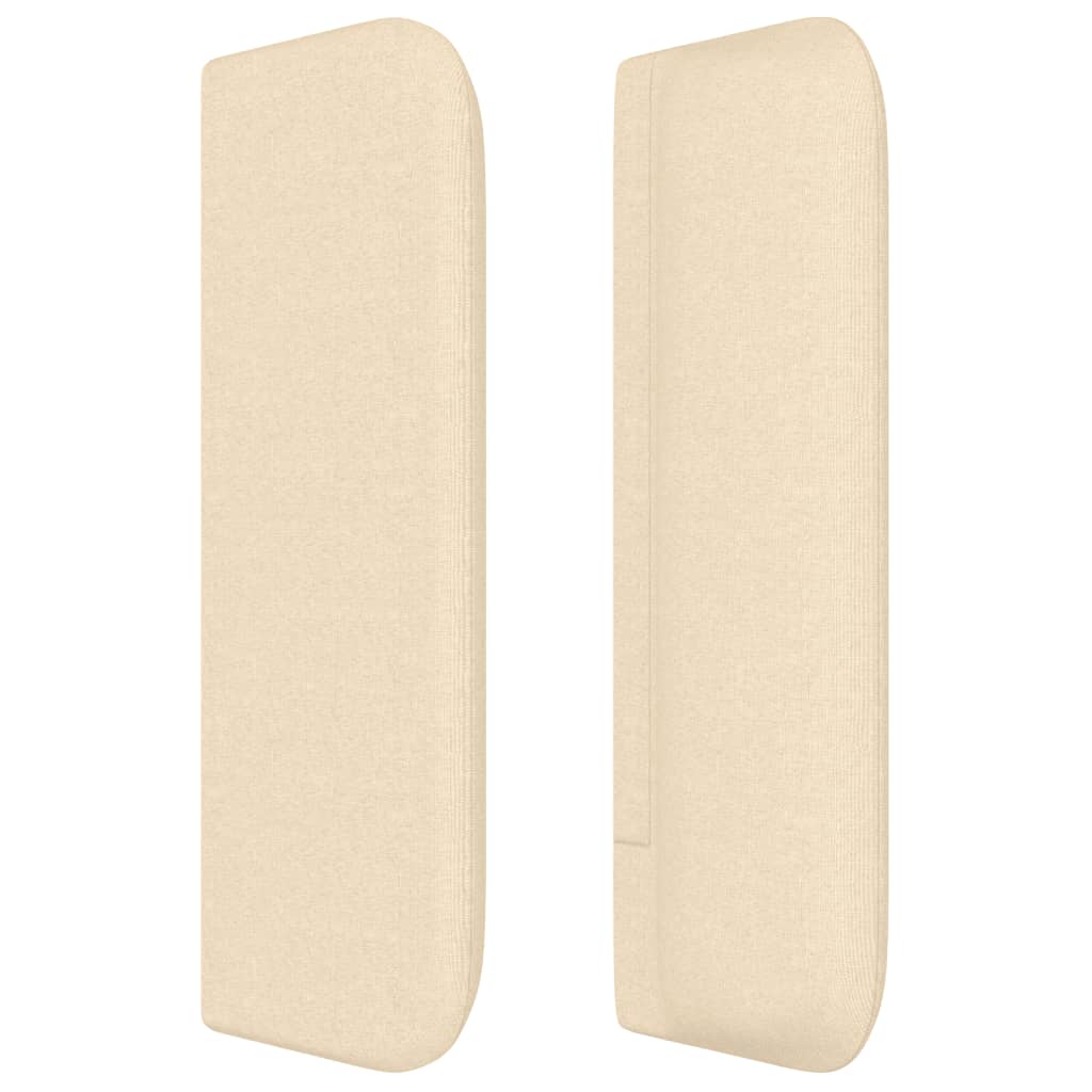 Čelo Postele Typu Ušák Krémové Textil Krémová