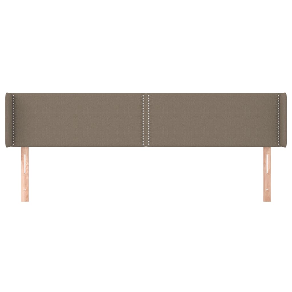Čelo Postele Typu Ušák Taupe 183X16X78/88 Cm Textil