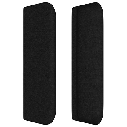 Čelo Postele Typu Ušák Černé Textil Černá