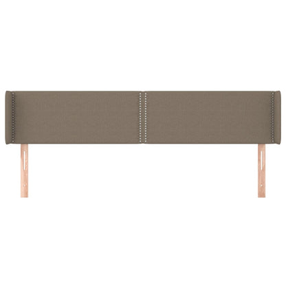 Čelo Postele Typu Ušák Taupe 203 X 16 X 78/88 Cm Textil