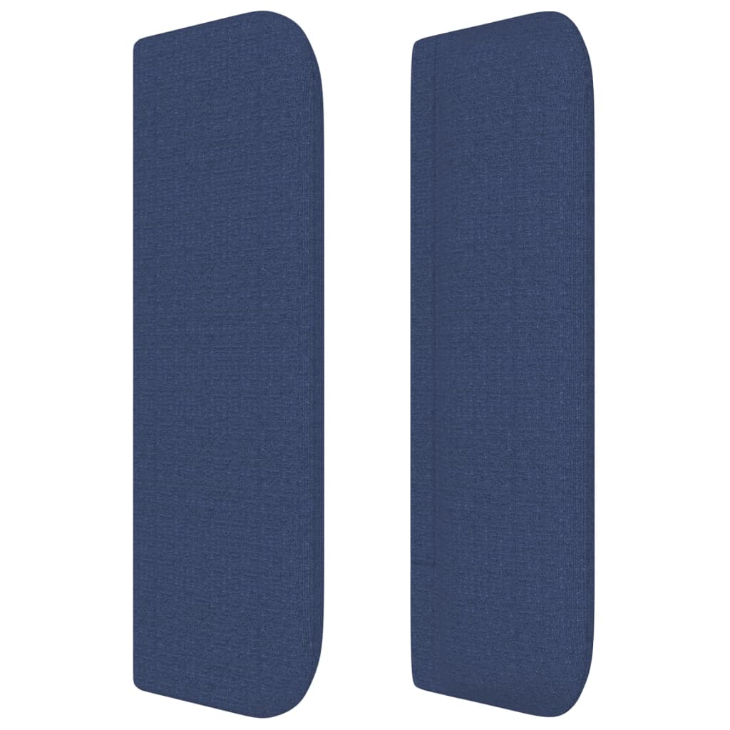 Čelo Postele Typu Ušák Modré 203 X 16 X 78/88 Cm Textil