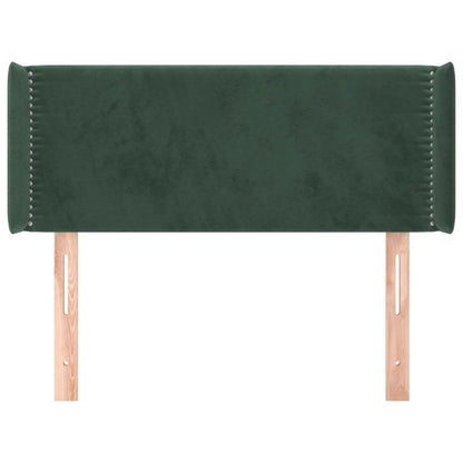 Čelo Postele Typu Ušák Tmavě Zelená 103X16X78/88 Cm Samet