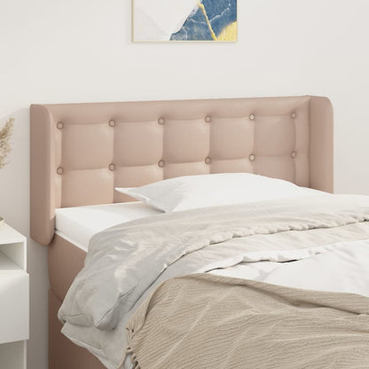 Čelo Postele Typu Ušák Černé Umělá Kůže