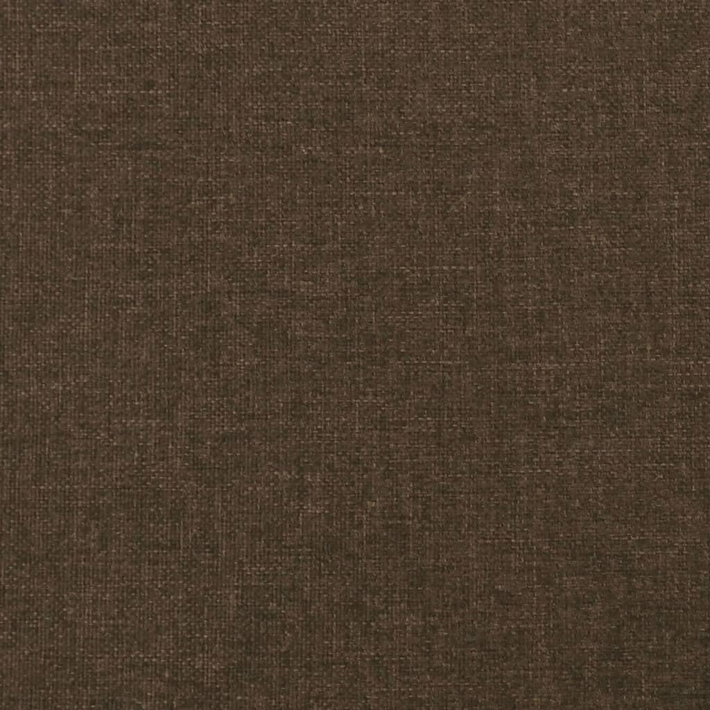 Čelo Postele Typu Ušák Tmavě Hnědé Textil