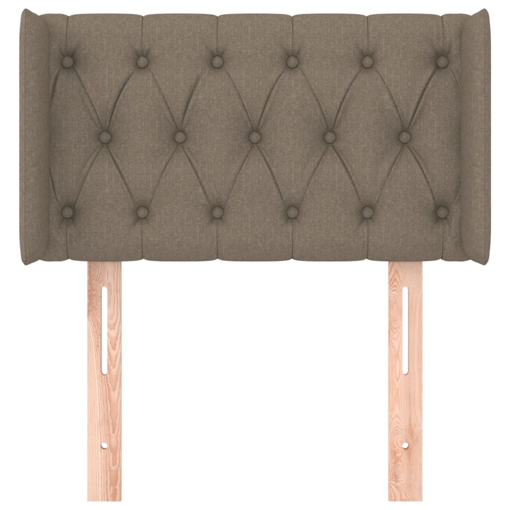 Čelo Postele Typu Ušák Taupe 83 X 16 X 78/88 Cm Textil