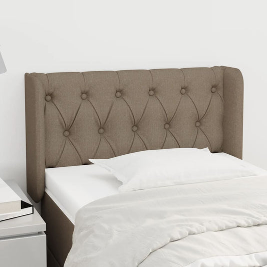 Čelo Postele Typu Ušák Taupe 83 X 16 X 78/88 Cm Textil