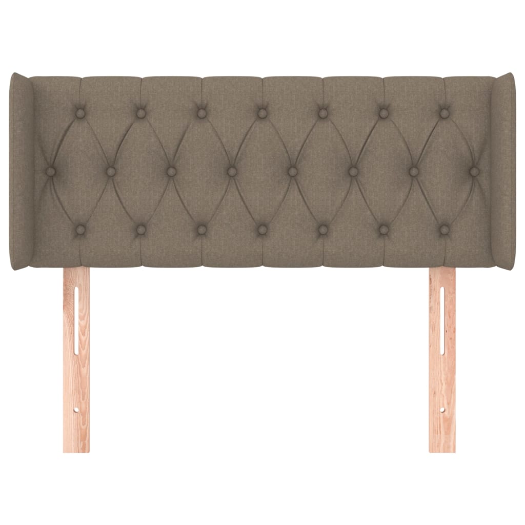 Čelo Postele Typu Ušák Taupe 103 X 16 X 78/88 Cm Textil
