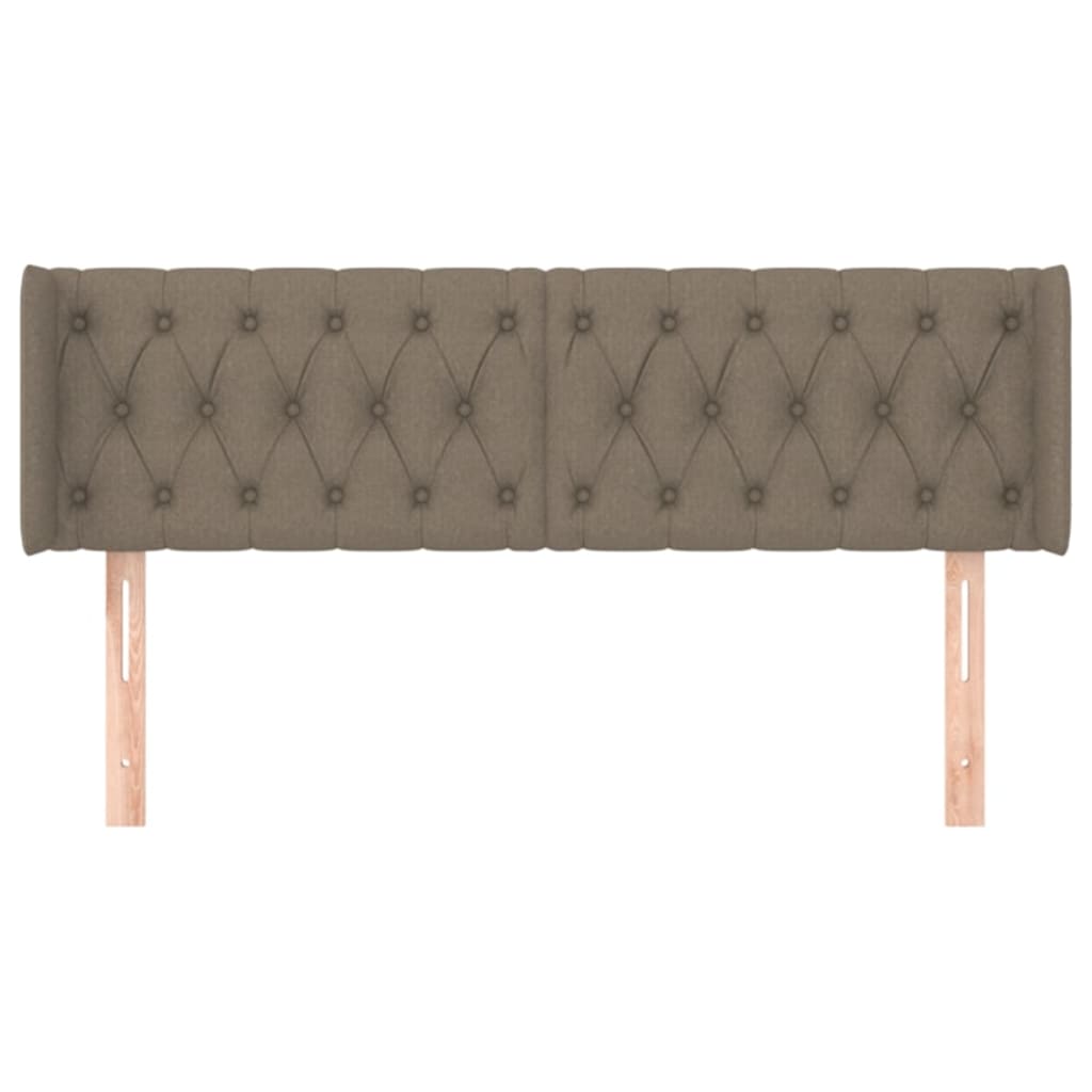 Čelo Postele Typu Ušák Taupe 163 X 16 X 78/88 Cm Textil