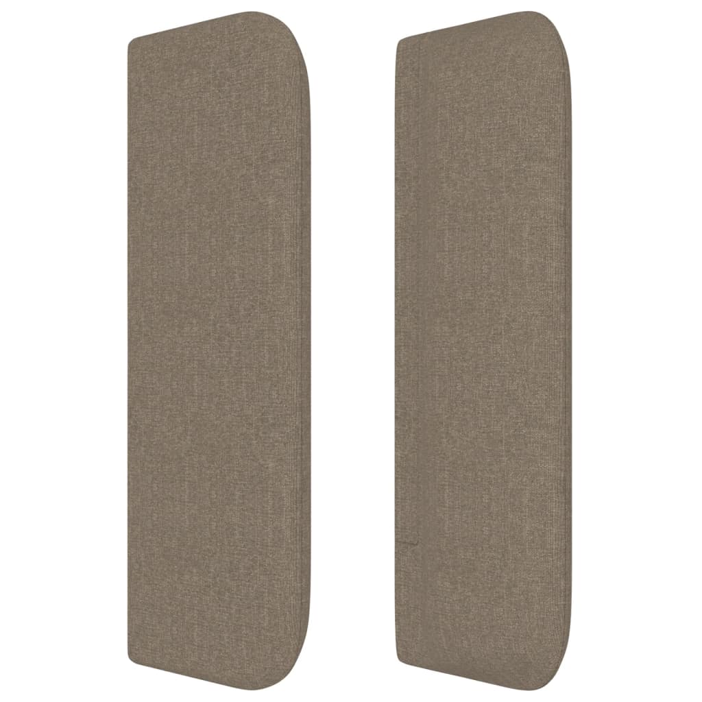 Čelo Postele Typu Ušák Taupe 163 X 16 X 78/88 Cm Textil