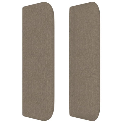 Čelo Postele Typu Ušák Taupe 163 X 16 X 78/88 Cm Textil