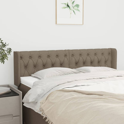 Čelo Postele Typu Ušák Taupe 163 X 16 X 78/88 Cm Textil