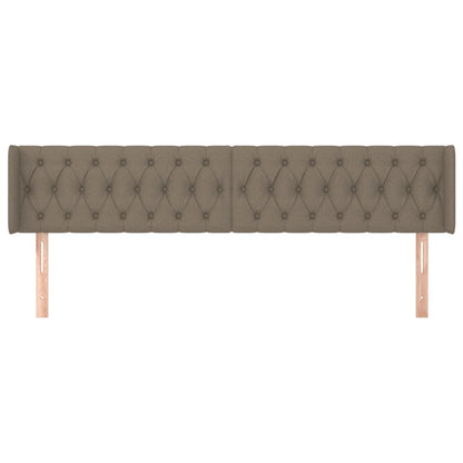 Čelo Postele Typu Ušák Taupe 203 X 16 X 78/88 Cm Textil
