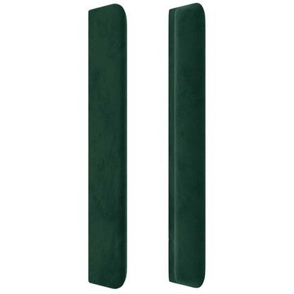Čelo Postele Typu Ušák Tmavě Zelené 83X16X118/128 Cm Samet