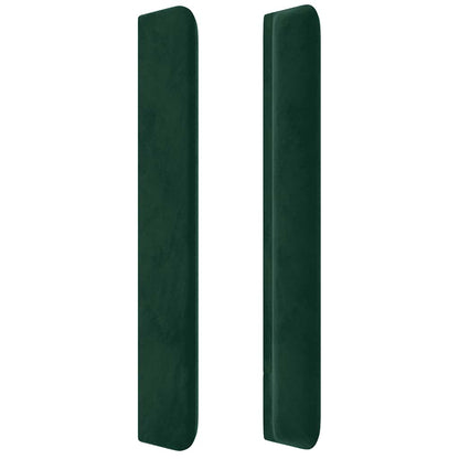 Čelo Postele Typu Ušák Tmavě Zelené 93X16X118/128 Cm Samet