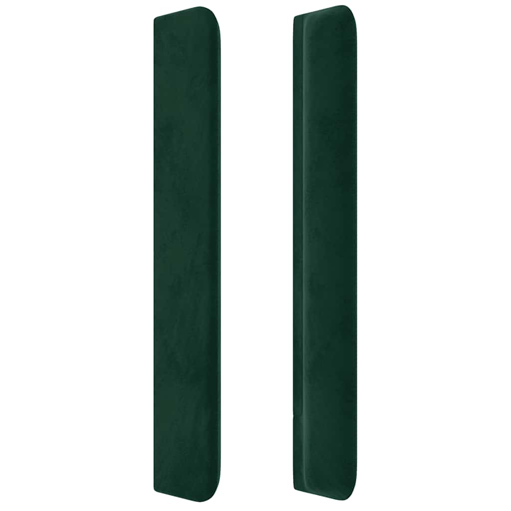 Čelo Postele Typu Ušák Tmavě Zelená 147X16X118/128 Cm Samet