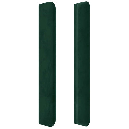 Čelo Postele Typu Ušák Tmavě Zelená 163X16X118/128 Cm Samet