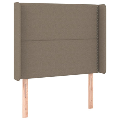 Čelo Postele Typu Ušák Taupe 93X16X118/128 Cm Textil