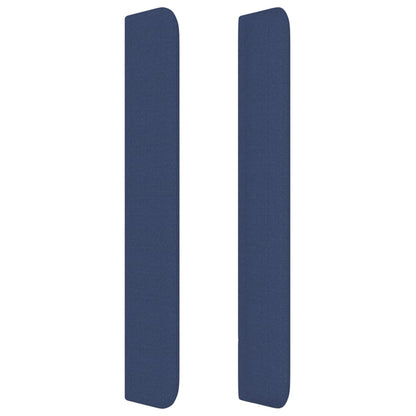 Čelo Postele Typu Ušák Modré 93X16X118/128 Cm Textil