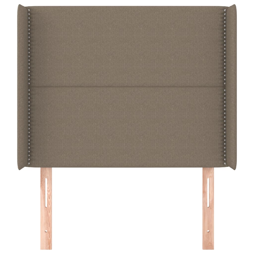 Čelo Postele Typu Ušák Taupe 103X16X118/128 Cm Textil