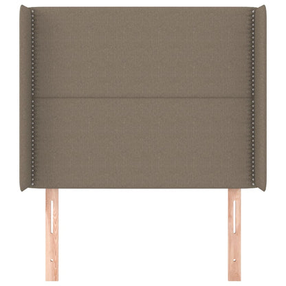 Čelo Postele Typu Ušák Taupe 103X16X118/128 Cm Textil