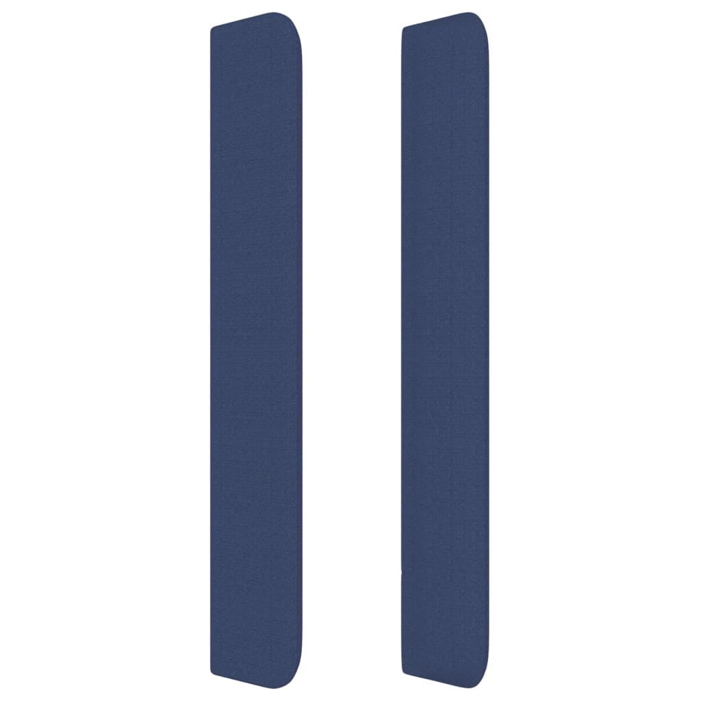 Čelo Postele Typu Ušák Modré 203X16X118/128 Cm Textil