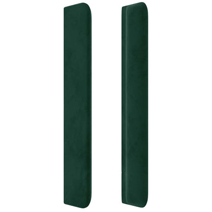 Čelo Postele Typu Ušák Tmavě Zelené 93X16X118/128 Cm Samet