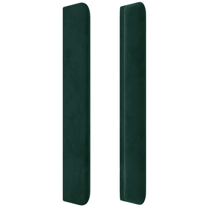 Čelo Postele Typu Ušák Tmavě Zelené 93X16X118/128 Cm Samet