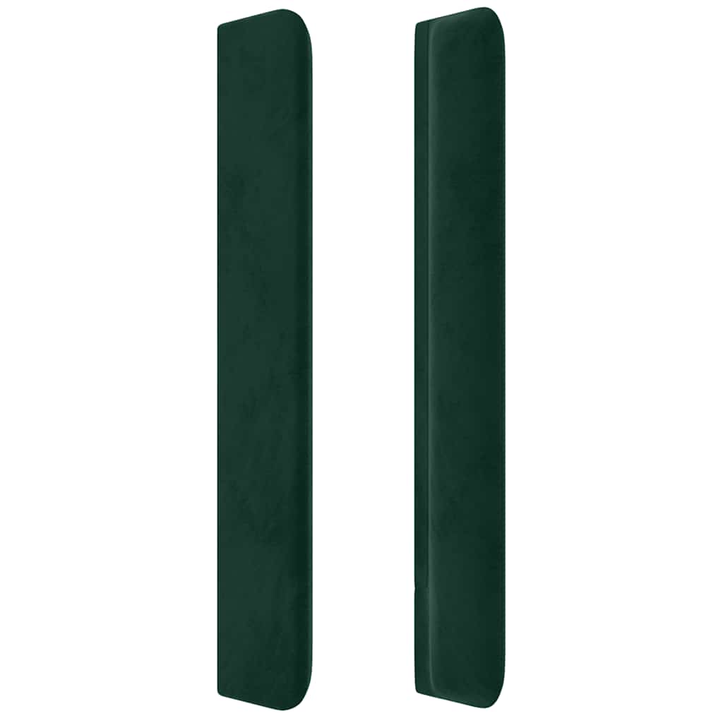 Čelo Postele Typu Ušák Tmavě Zelené 83X16X118/128 Cm Samet