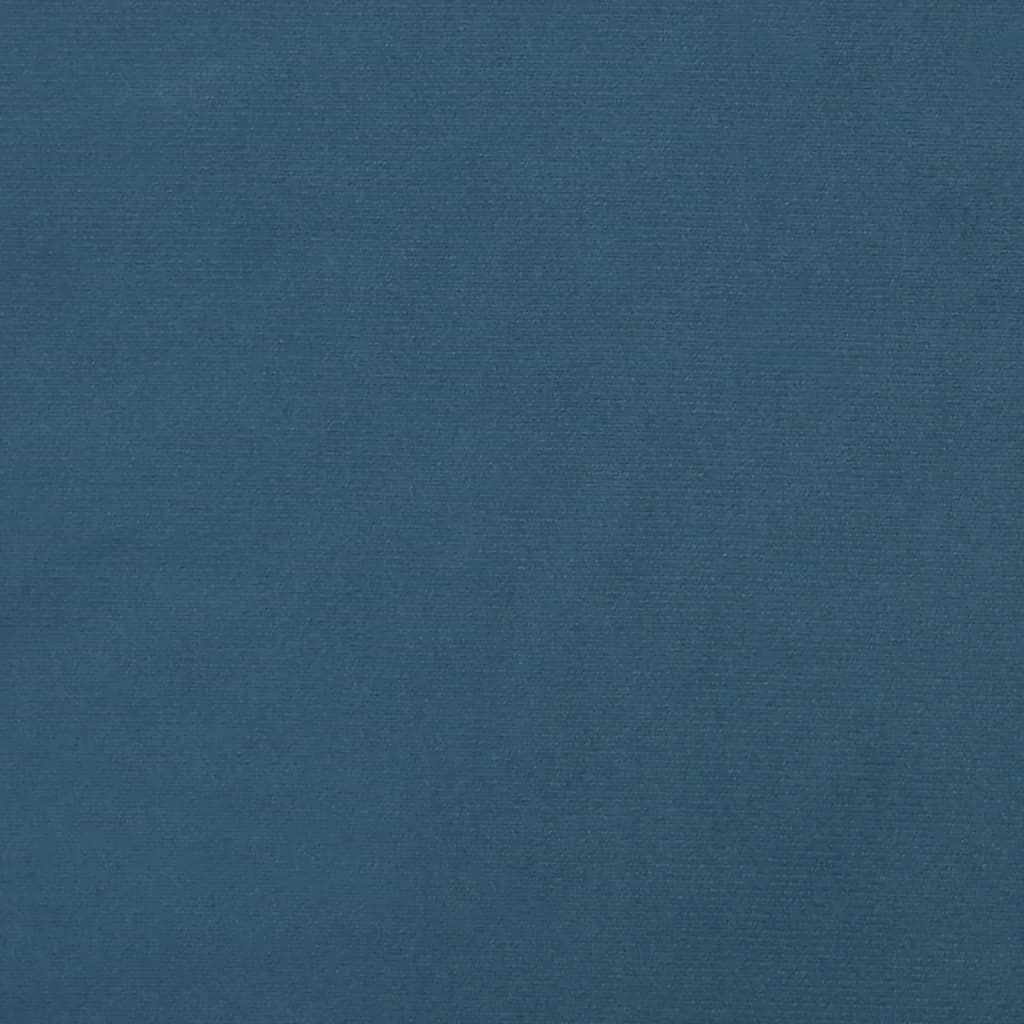 Čelo Postele Typu Ušák Tmavě Modrá 147X16X118/128 Cm Samet