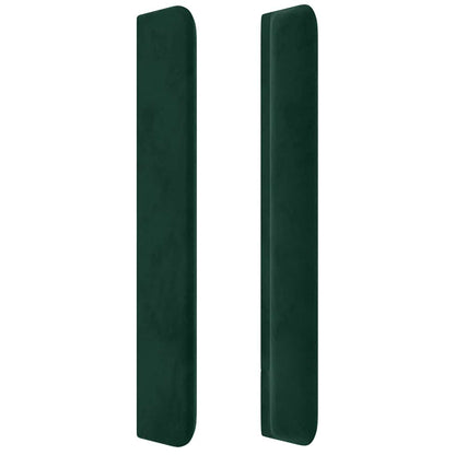 Čelo Postele Typu Ušák Tmavě Zelená 163X16X118/128 Cm Samet