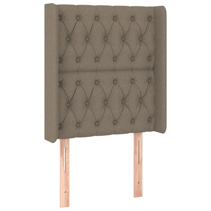 Čelo Postele Typu Ušák Taupe 83X16X118/128 Cm Textil