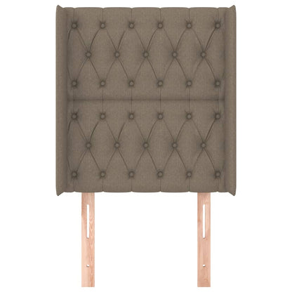 Čelo Postele Typu Ušák Taupe 83X16X118/128 Cm Textil