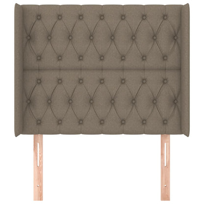 Čelo Postele Typu Ušák Taupe 93X16X118/128 Cm Textil