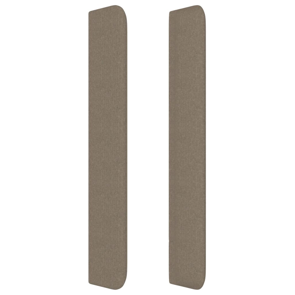 Čelo Postele Typu Ušák Taupe 147X16X118/128 Cm Textil