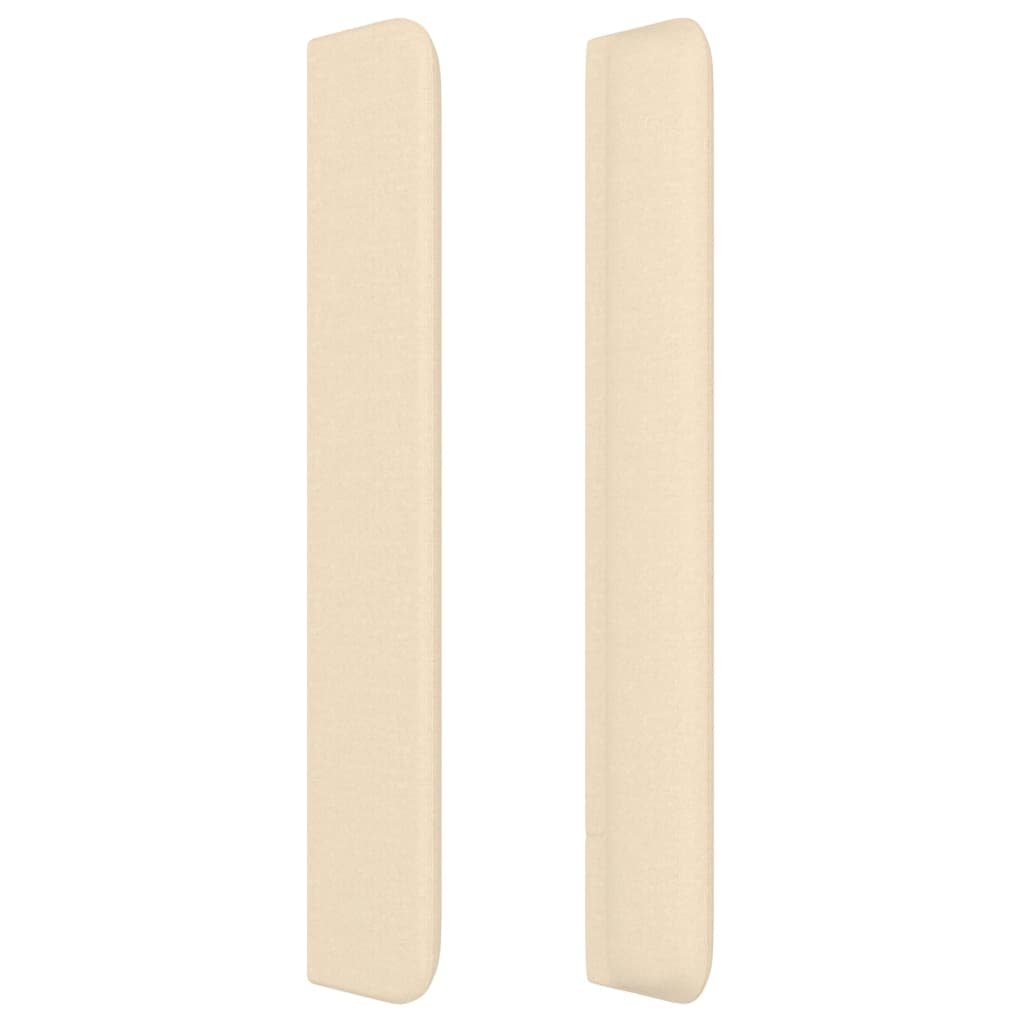 Čelo Postele Typu Ušák Krémové Textil Krémová