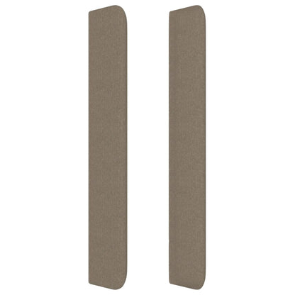 Čelo Postele Typu Ušák Taupe 163X16X118/128 Cm Textil