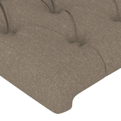 Čelo Postele Typu Ušák Taupe 163X16X118/128 Cm Textil