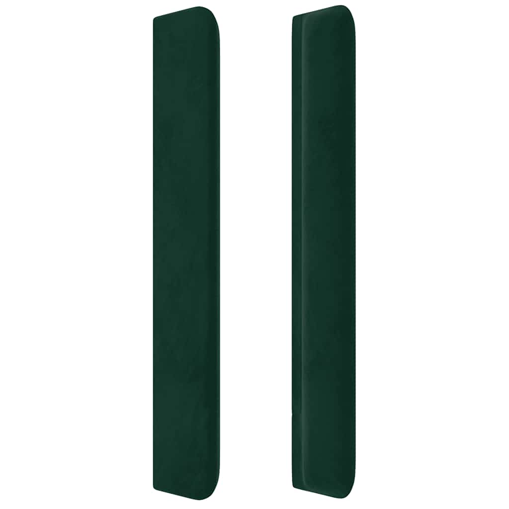 Čelo Postele Typu Ušák Tmavě Zelené 83X16X118/128 Cm Samet