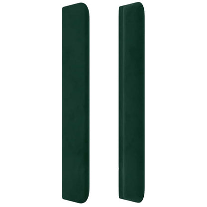Čelo Postele Typu Ušák Tmavě Zelená 103X16X118/128 Cm Samet
