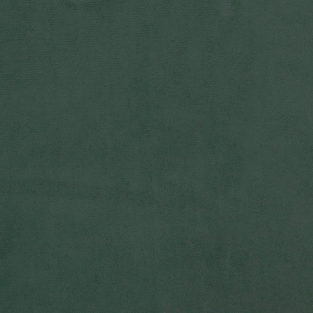 Čelo Postele Typu Ušák Tmavě Zelené 93X16X118/128 Cm Samet