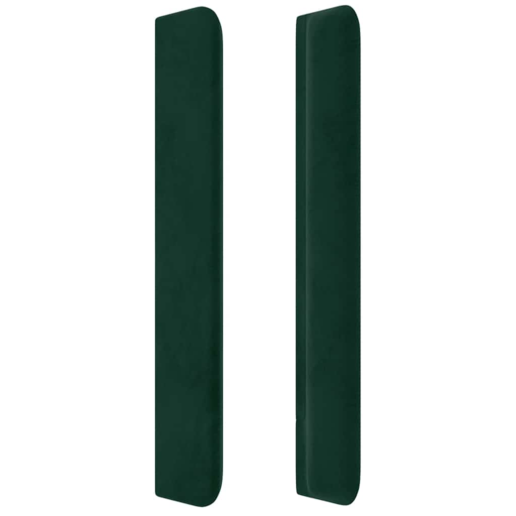Čelo Postele Typu Ušák Tmavě Zelená 103X16X118/128 Cm Samet