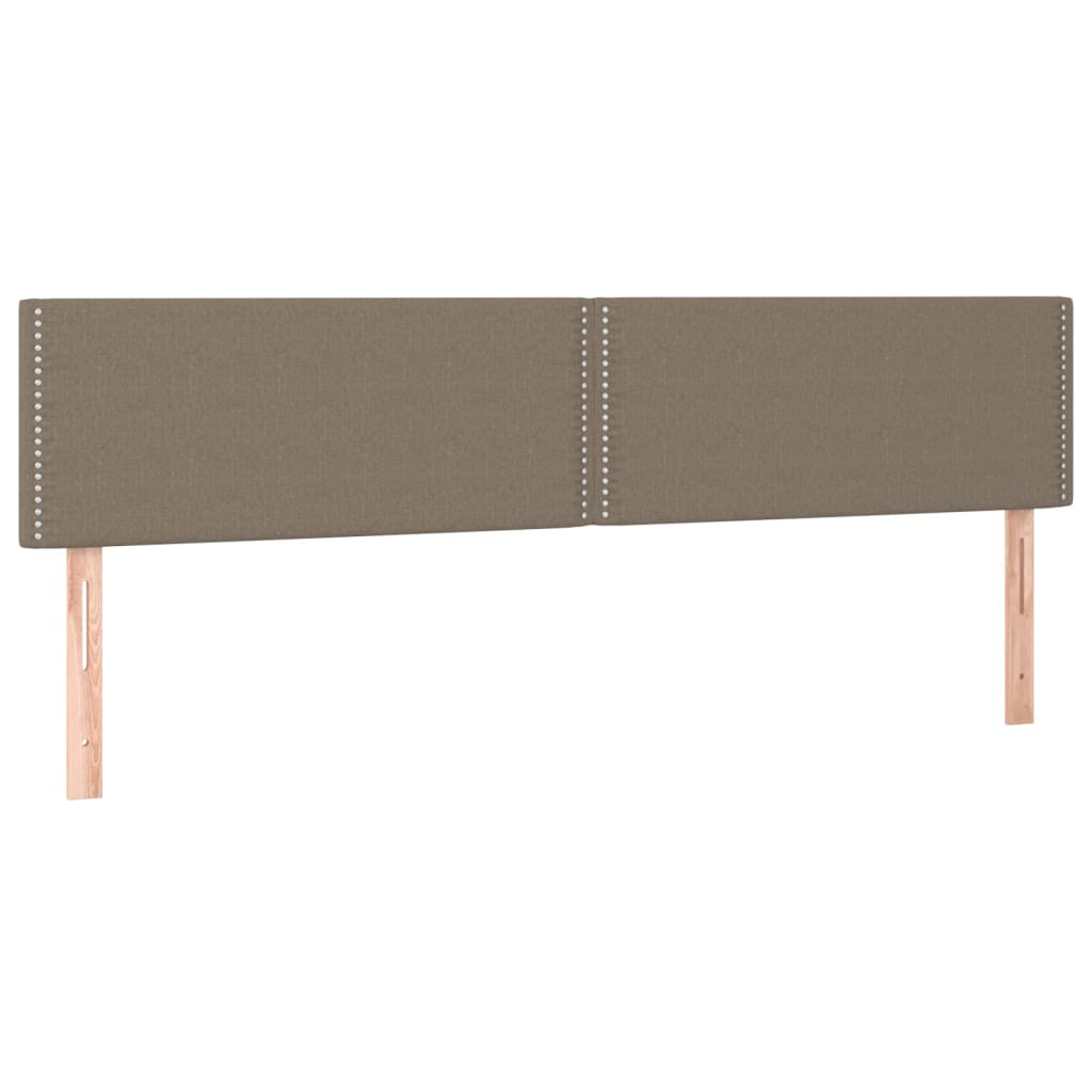 Čelo Postele S Led Taupe 200X5X78/88 Cm Textil