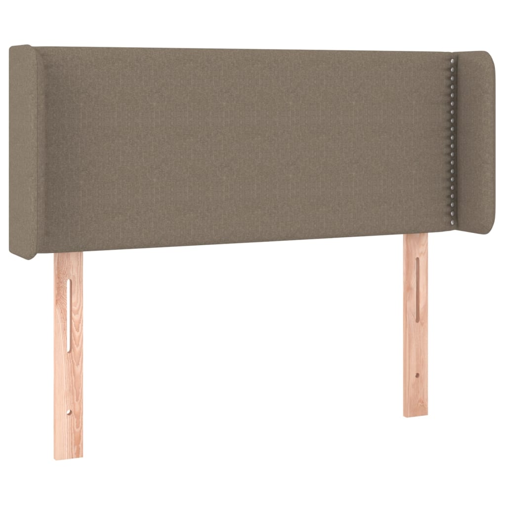 Čelo Postele S Led Taupe 93 X 16 X 78/88 Cm Textil
