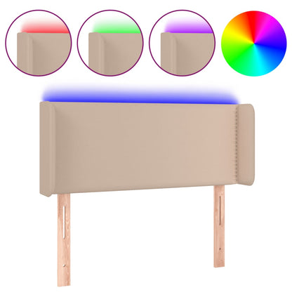 Čelo Postele S Led Umělá Kůže