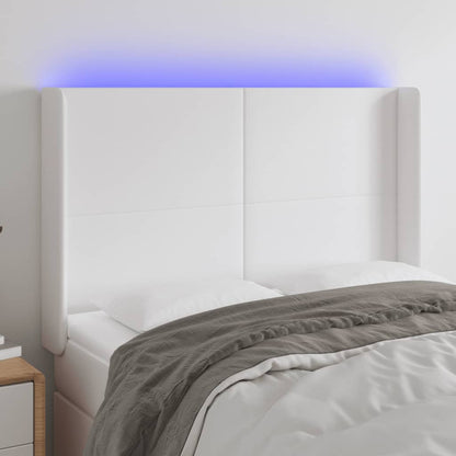 Čelo Postele S Led Umělá Kůže