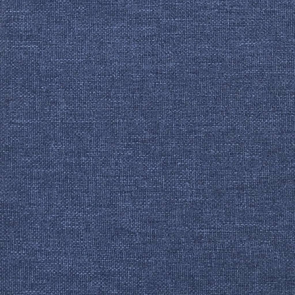 Box Spring Postel S Matrací Modrá 140X190 Cm Textil