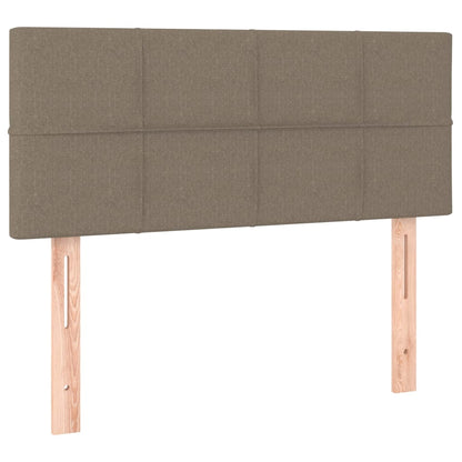 Box Spring Postel S Matrací Taupe 90X190 Cm Textil